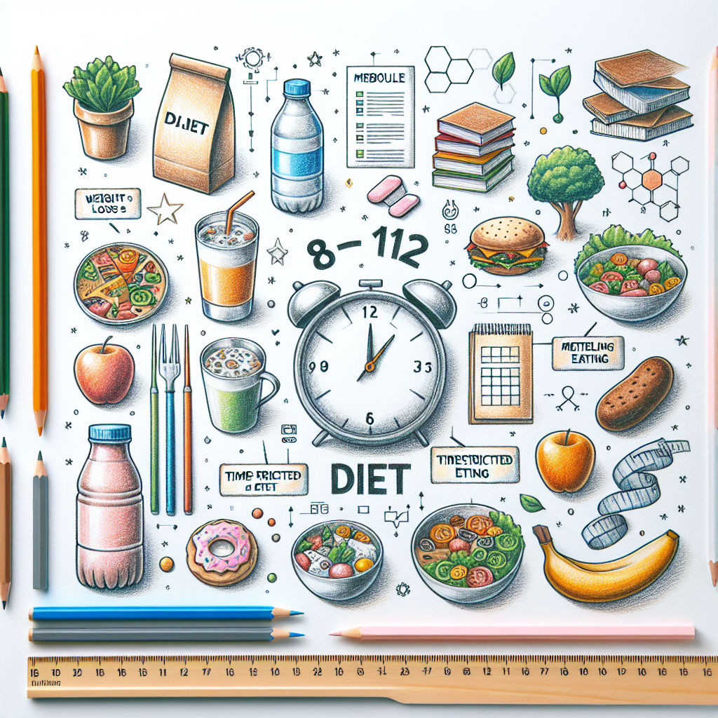 Pastelková ilustrace znázorňující téma: Diety