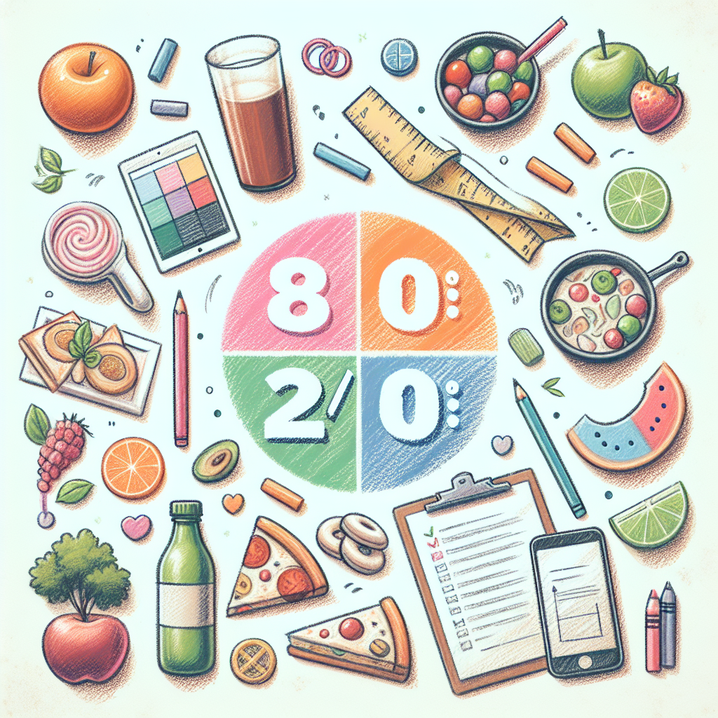 Pastelková ilustrace znázorňující téma: Zdravá výživa
