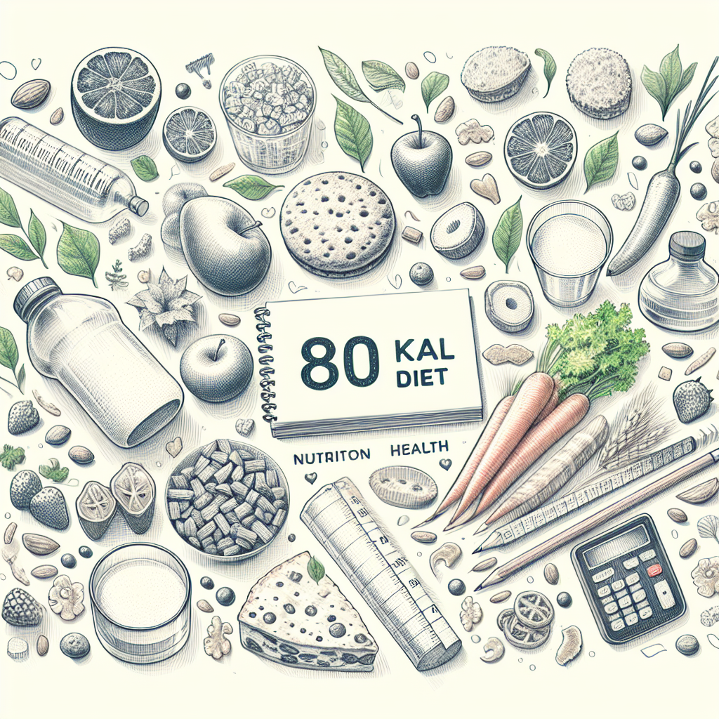 Pastelková ilustrace znázorňující téma: Diety
