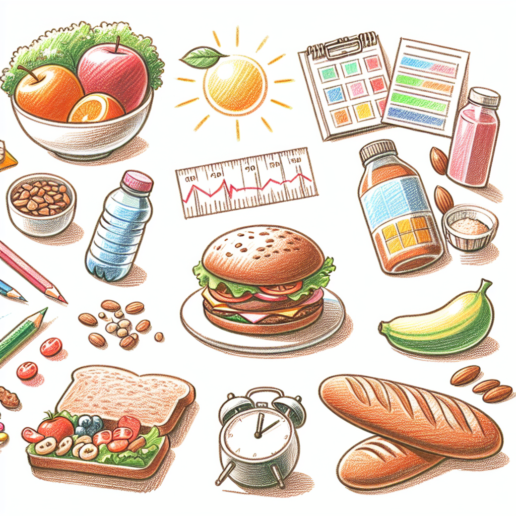 Pastelková ilustrace znázorňující téma: Diety
