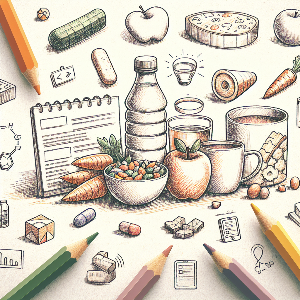 Pastelková ilustrace znázorňující téma: Zdravé stravování