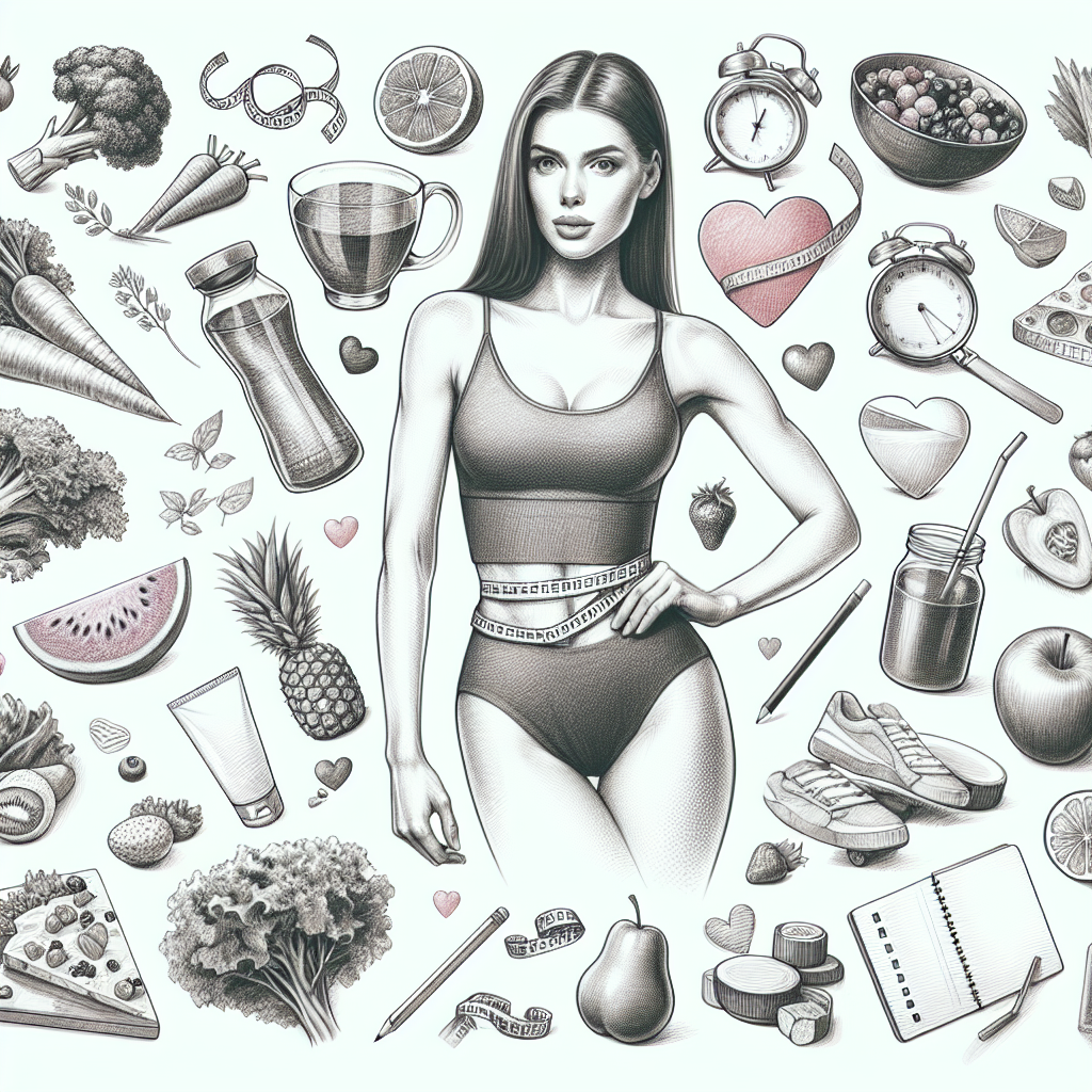 Pastelková ilustrace znázorňující téma: Zdravý životní styl