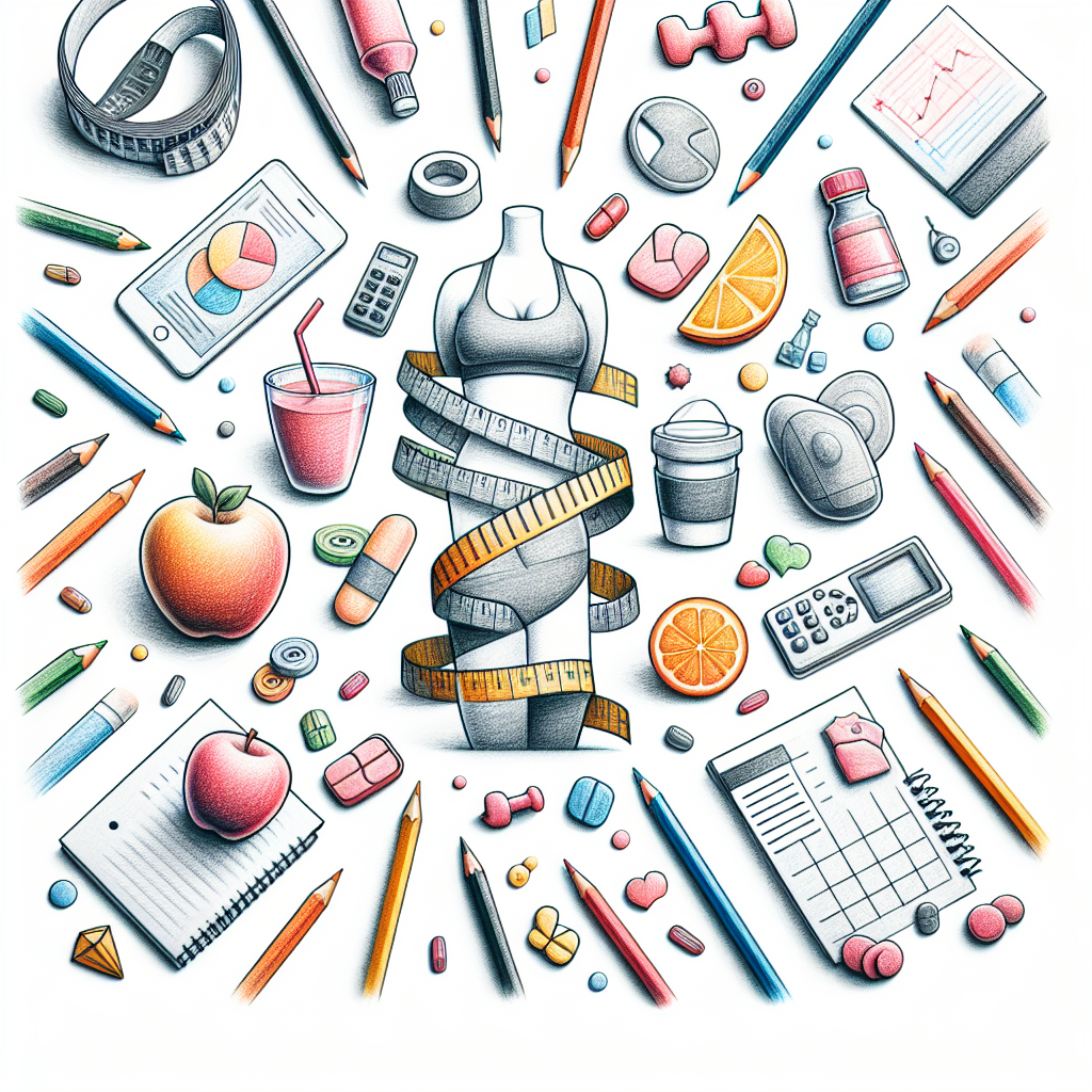 Pastelková ilustrace znázorňující téma: Diety a výživa