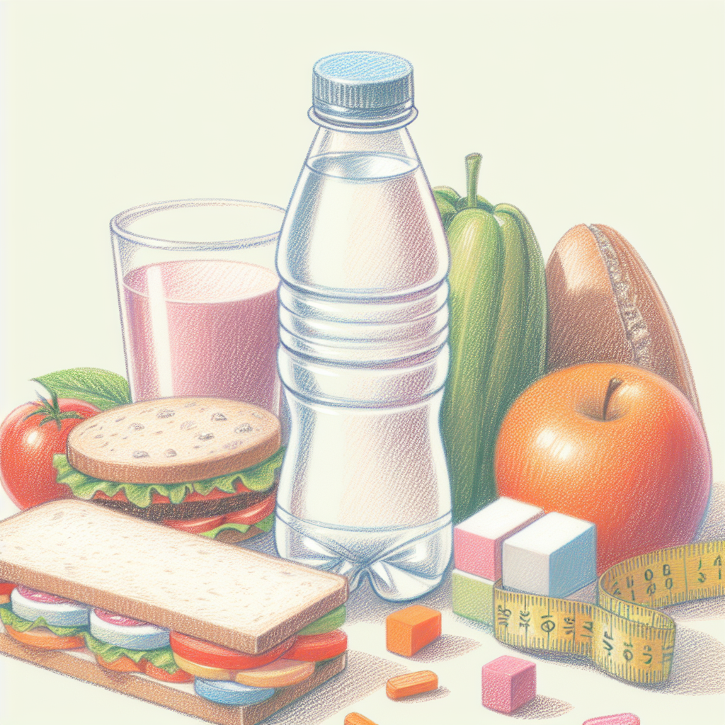 Pastelková ilustrace znázorňující téma: Stravování