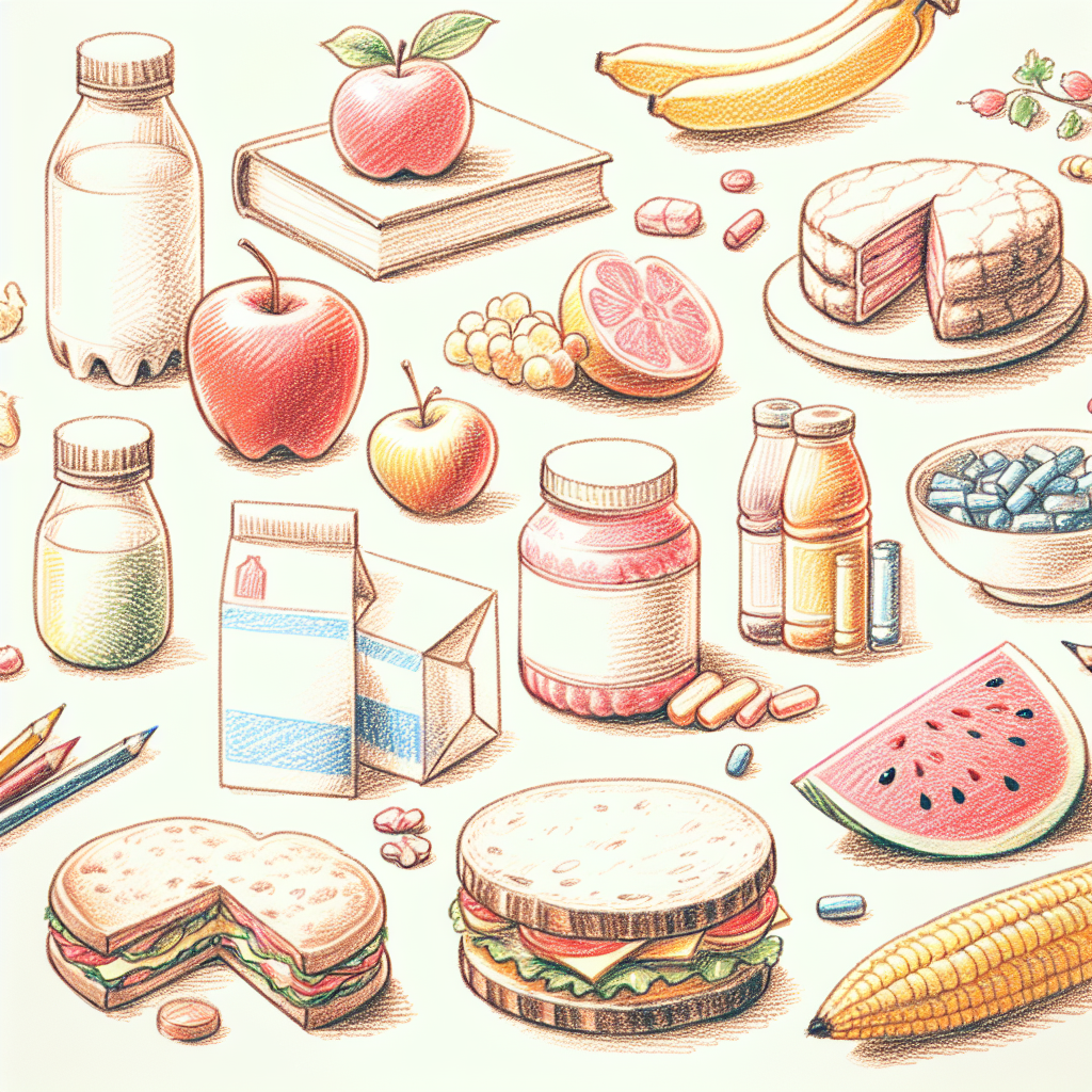 Pastelková ilustrace znázorňující téma: Zdraví