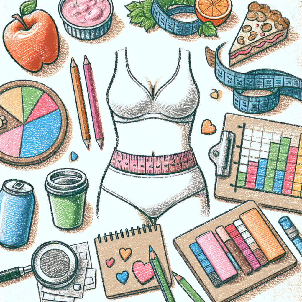 Pastelková ilustrace znázorňující téma: Diety a výživa