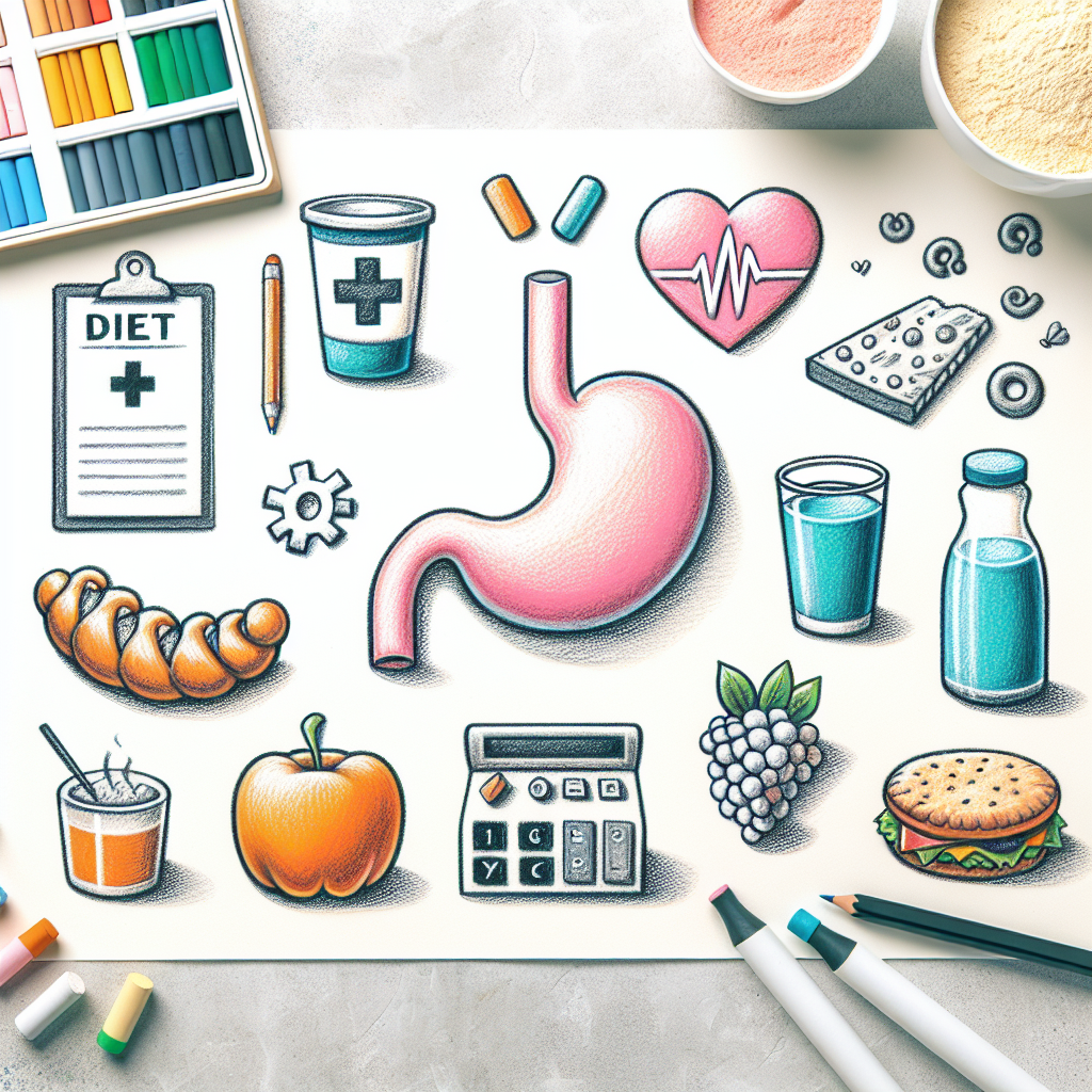 Pastelková ilustrace znázorňující téma: Zdraví a výživa