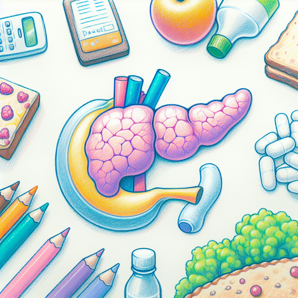 Pastelková ilustrace znázorňující téma: Zdravá strava