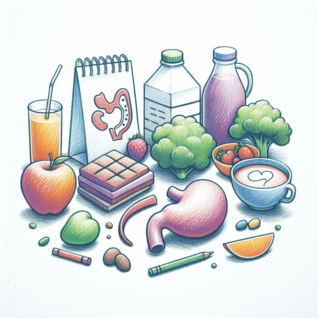 Pastelková ilustrace znázorňující téma: Zdravá výživa
