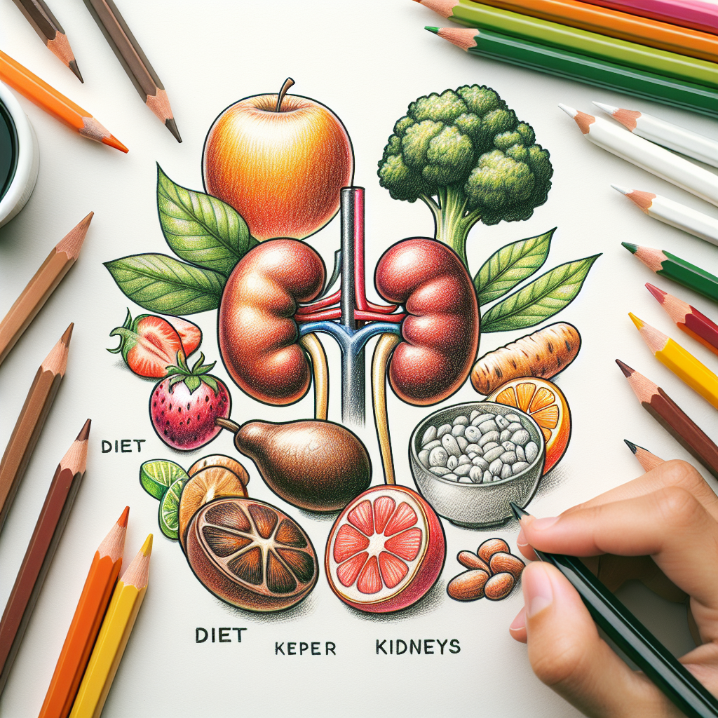 Pastelková ilustrace znázorňující téma: Zdraví