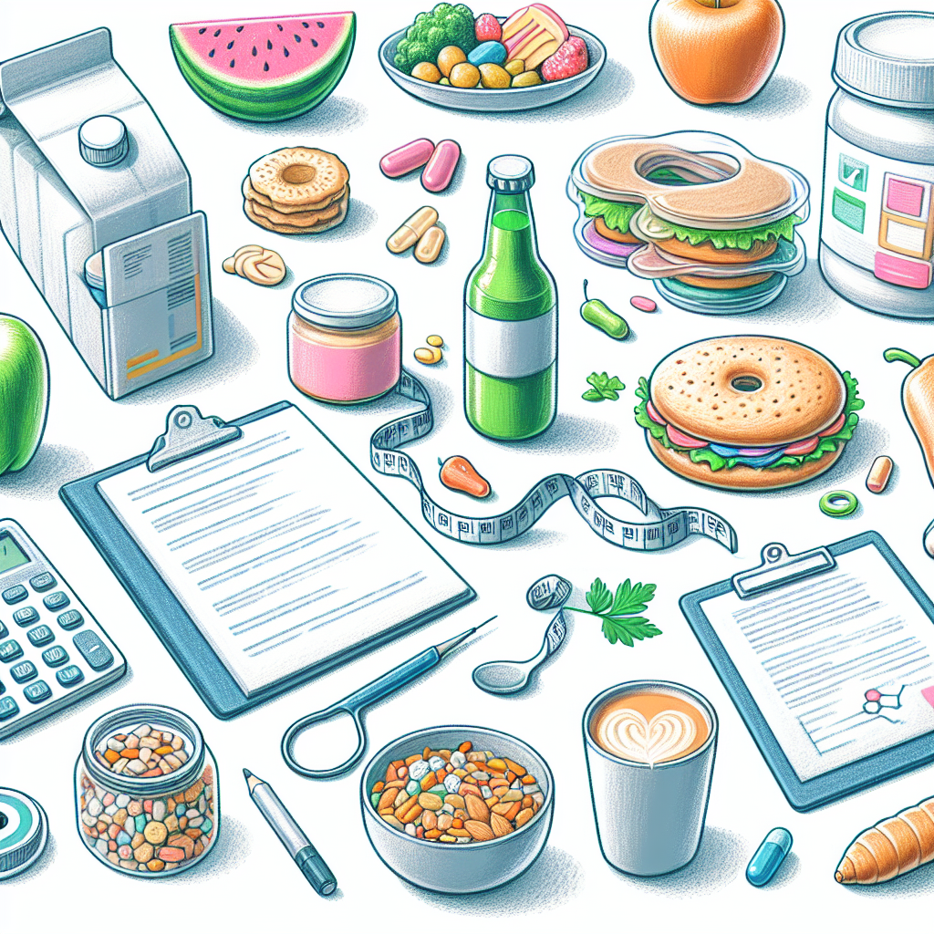 Pastelková ilustrace znázorňující téma: Zdraví a výživa