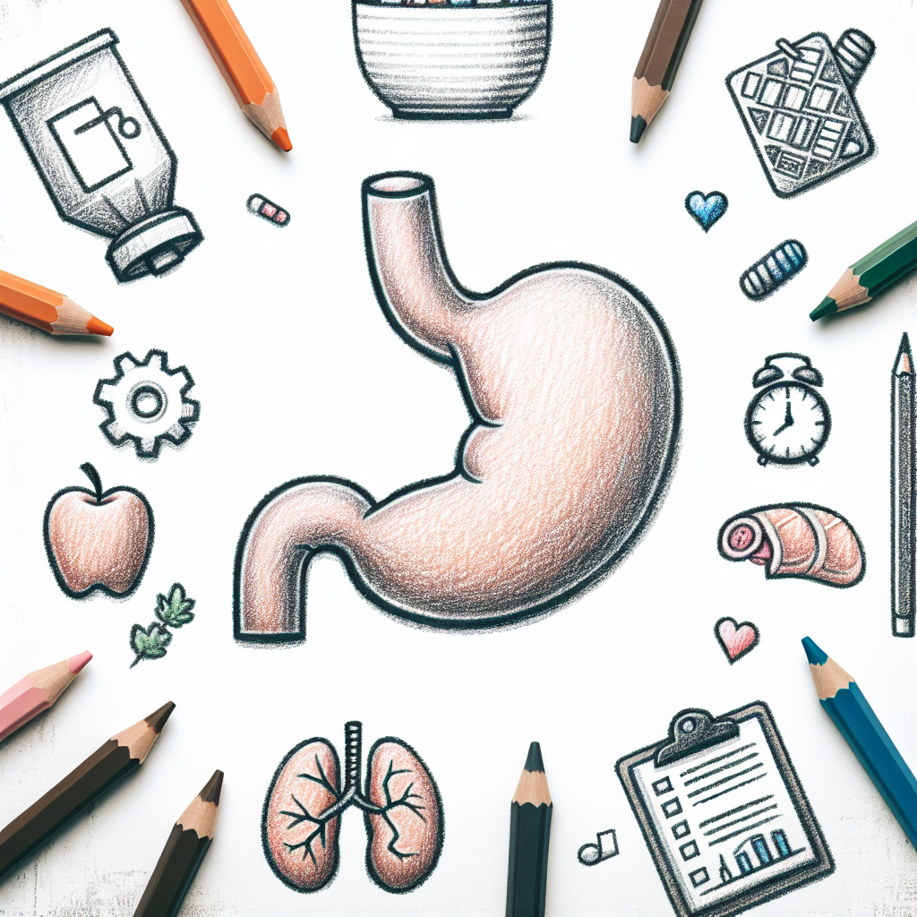 Pastelková ilustrace znázorňující téma: Výživa