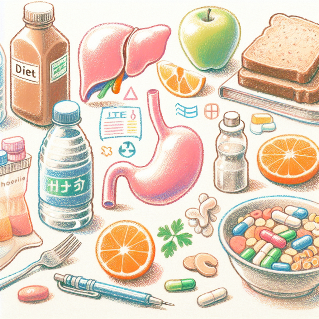 Pastelková ilustrace znázorňující téma: Zdraví a výživa