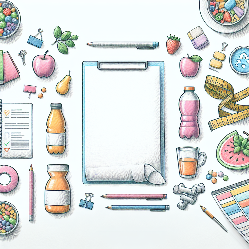 Pastelková ilustrace znázorňující téma: Výživa a diety