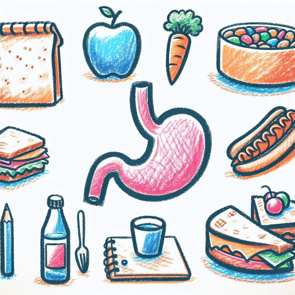 Pastelková ilustrace znázorňující téma: Zdravá výživa