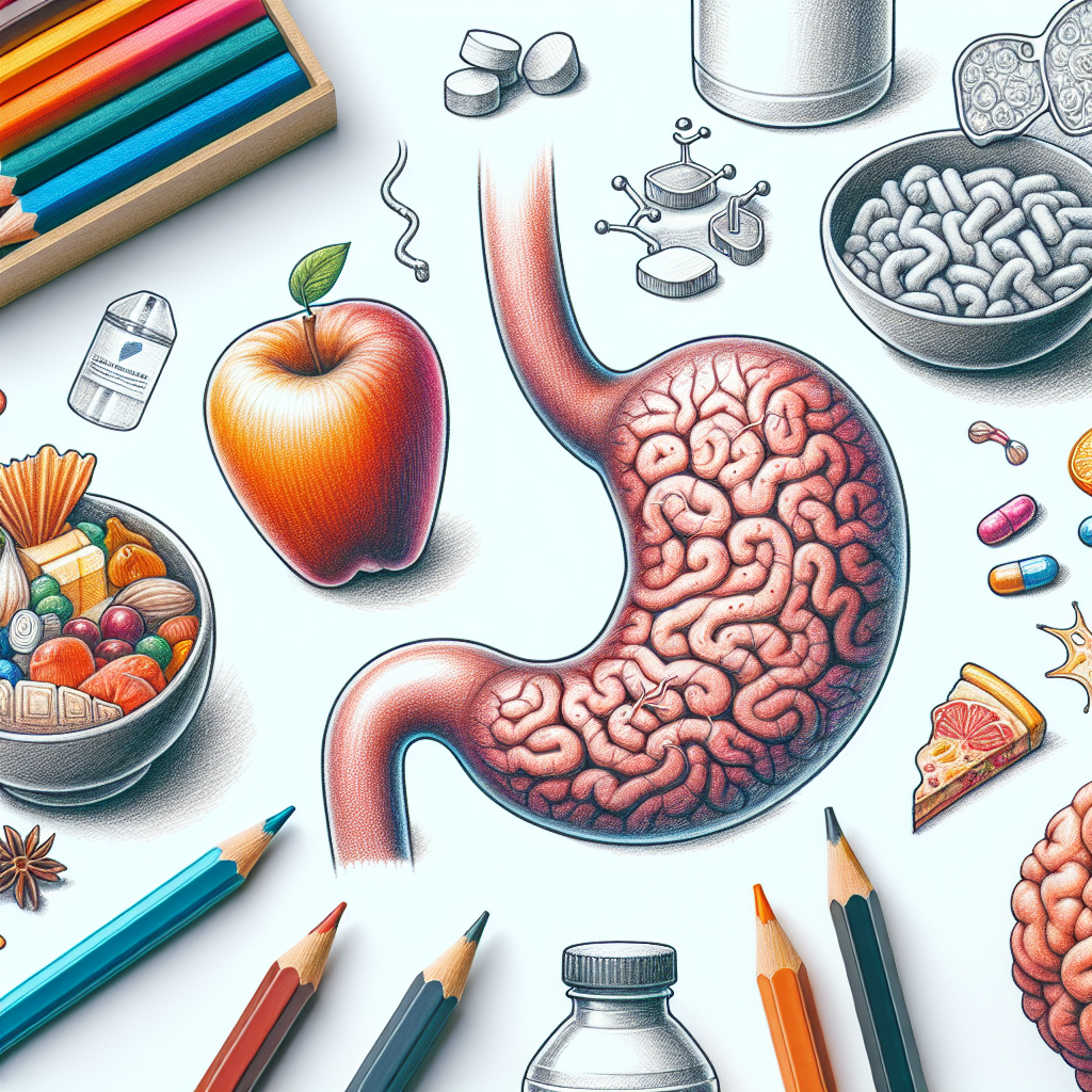 Pastelková ilustrace znázorňující téma: Zdraví a výživa