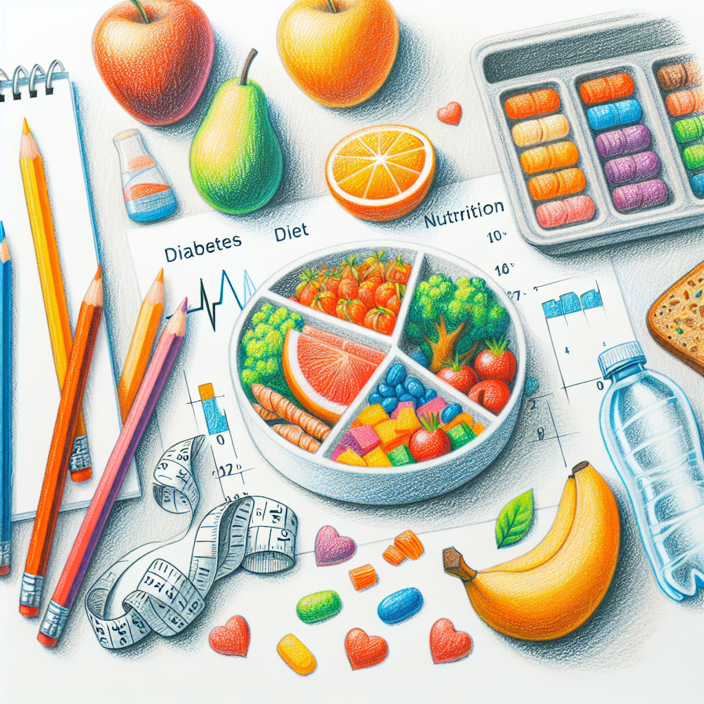 Pastelková ilustrace znázorňující téma: Zdraví a stravování