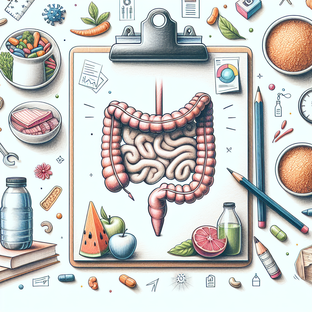 Pastelková ilustrace znázorňující téma: Trávicí zdraví