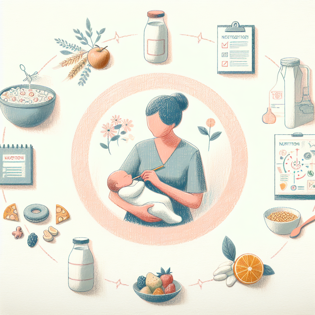 Pastelková ilustrace znázorňující téma: Výživa
