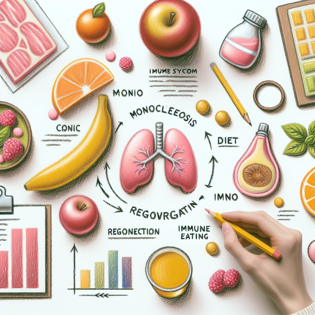 Pastelková ilustrace znázorňující téma: Zdraví a výživa