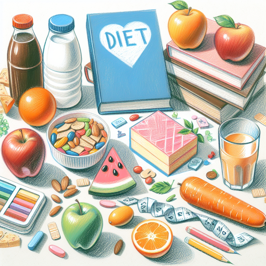 Pastelková ilustrace znázorňující téma: Zdravá výživa