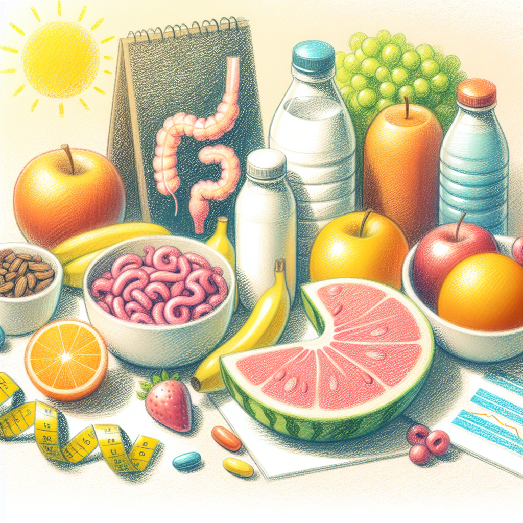 Pastelková ilustrace znázorňující téma: Zdraví a výživa