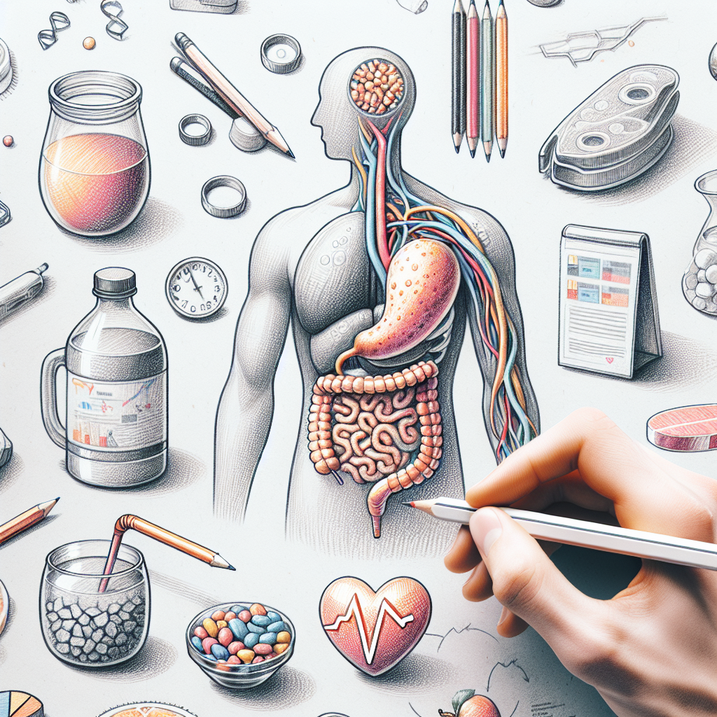 Pastelková ilustrace znázorňující téma: Zdraví a výživa