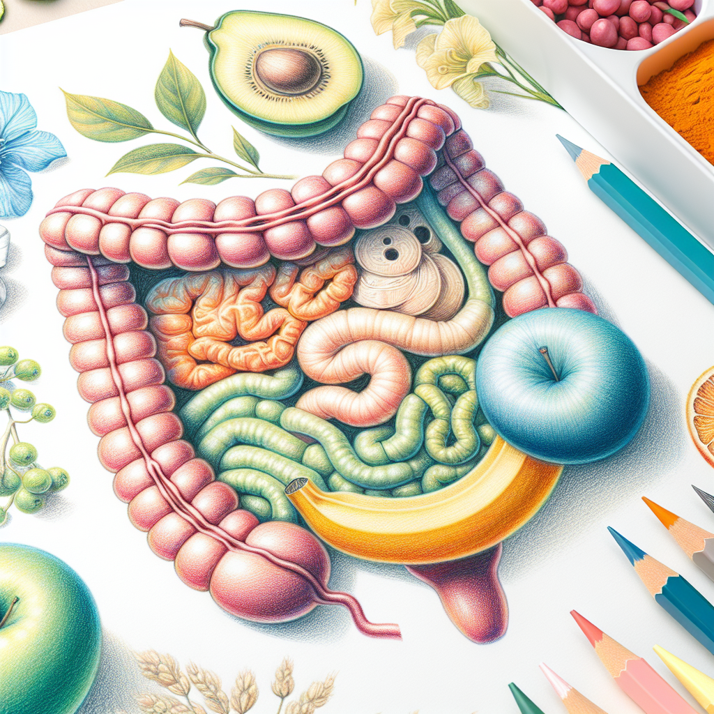 Pastelková ilustrace znázorňující téma: Zdravá strava