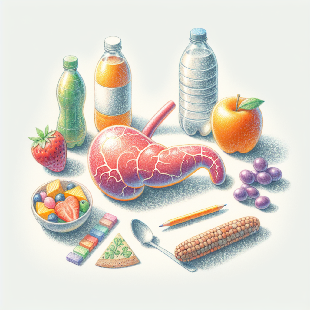 Pastelková ilustrace znázorňující téma: Zdraví a výživa