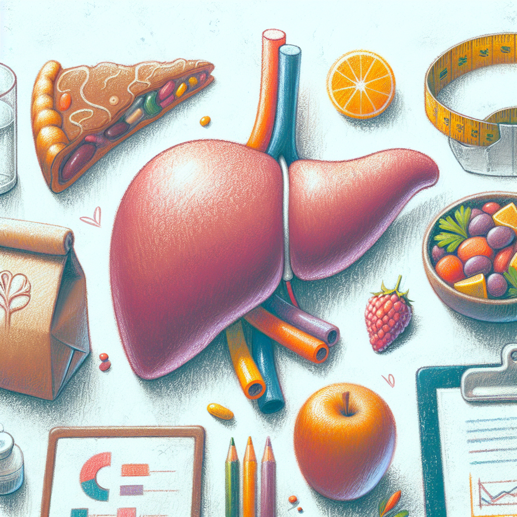 Pastelková ilustrace znázorňující téma: Diety a výživa