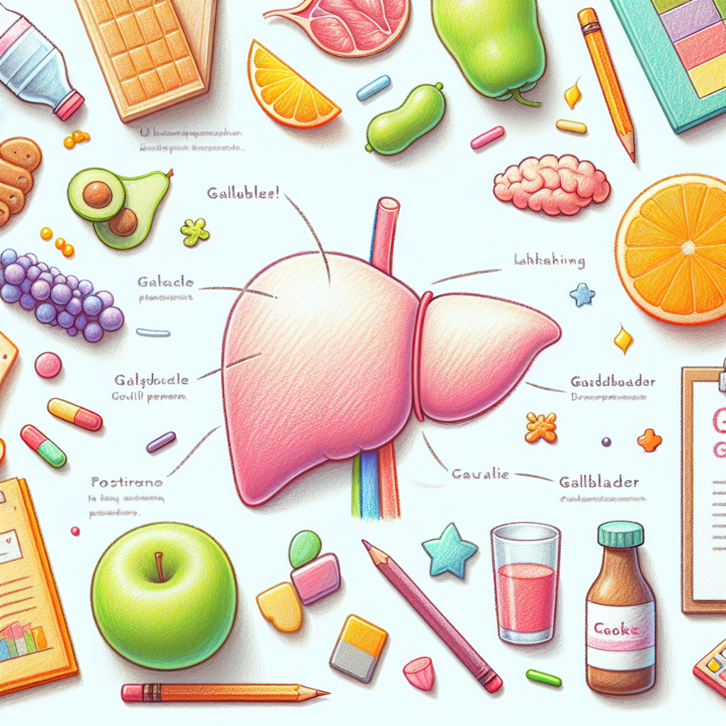 Pastelková ilustrace znázorňující téma: Zdraví a výživa