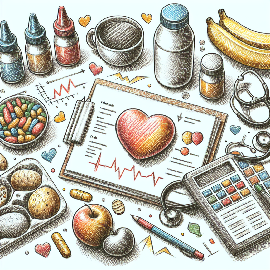 Pastelková ilustrace znázorňující téma: Zdraví a výživa