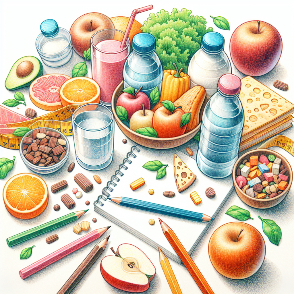 Pastelková ilustrace znázorňující téma: Zdravá výživa