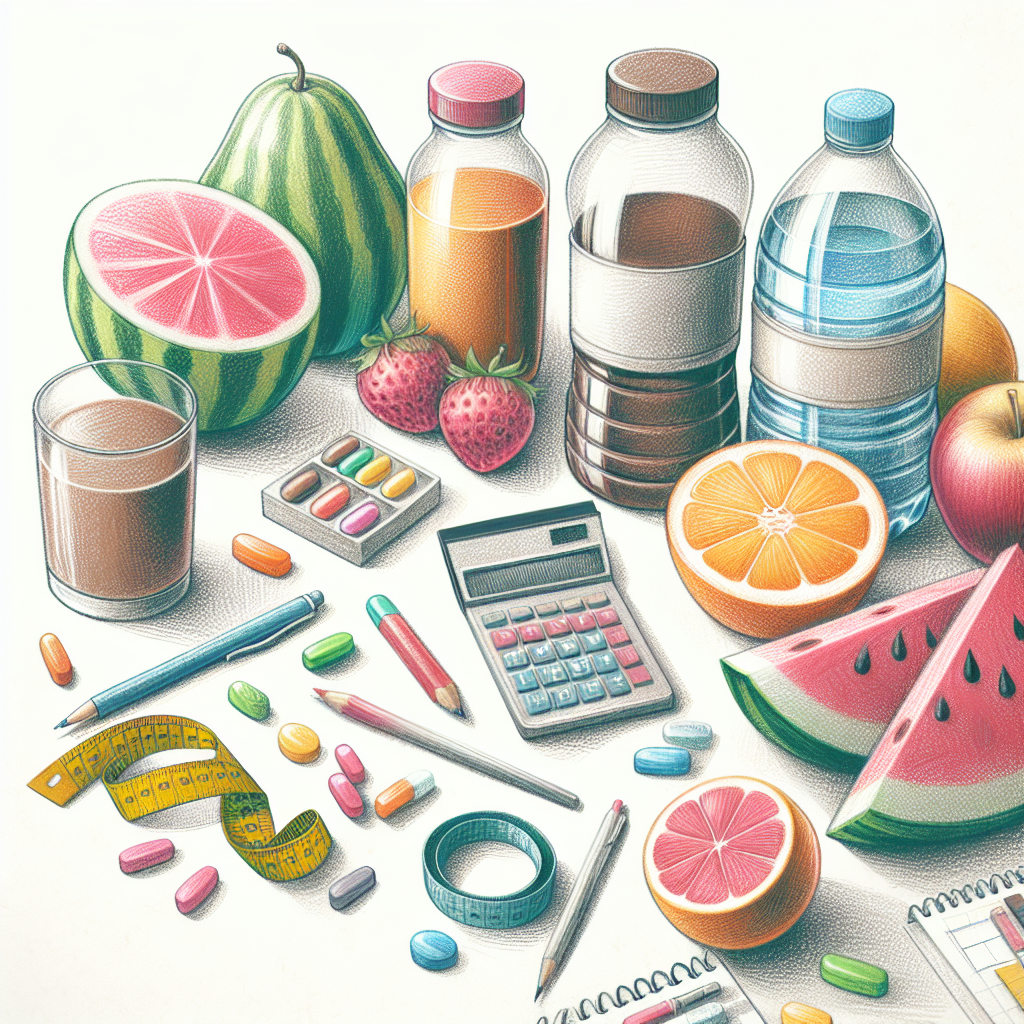 Pastelková ilustrace znázorňující téma: Výživa a diety