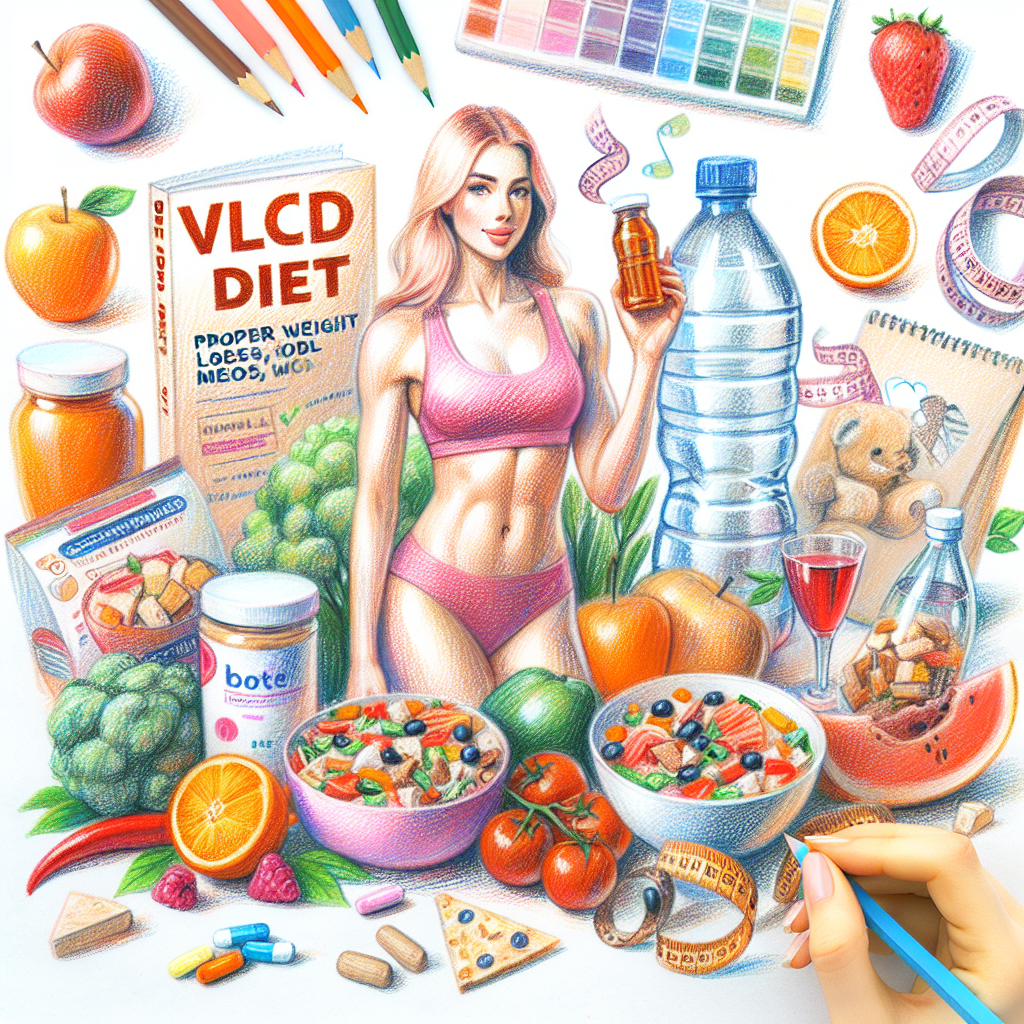 Pastelková ilustrace znázorňující téma: Diety