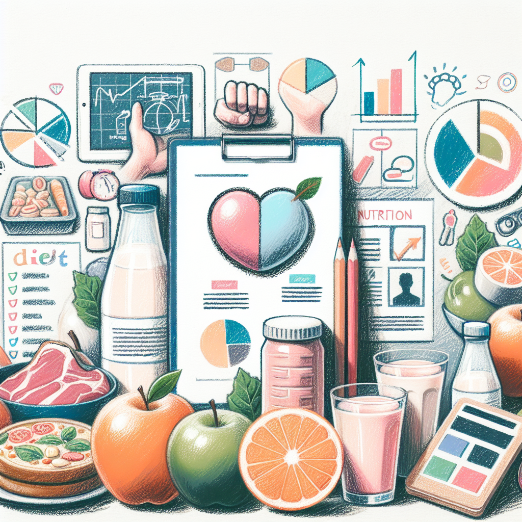 Pastelková ilustrace znázorňující téma: Výživa a stravování