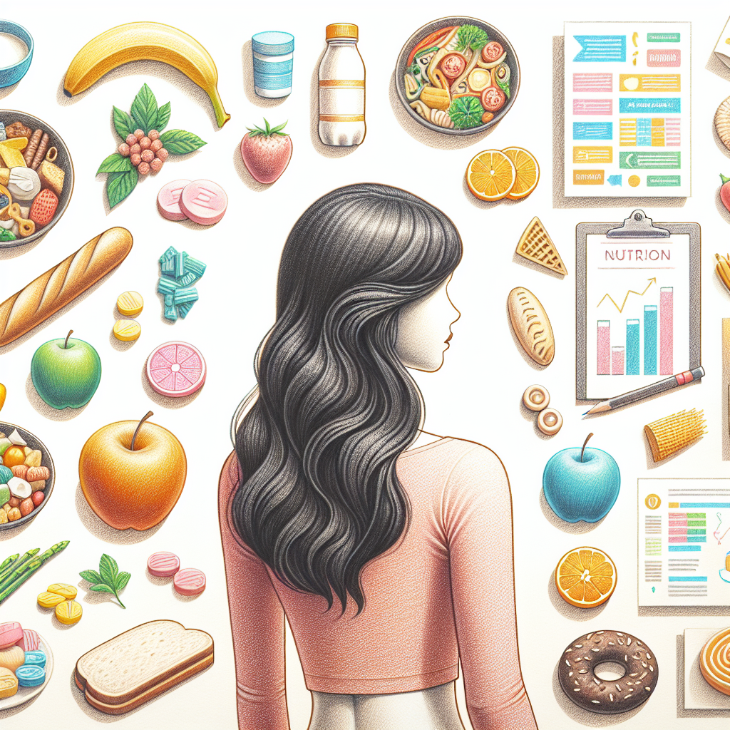 Pastelková ilustrace znázorňující téma: Zdravá výživa