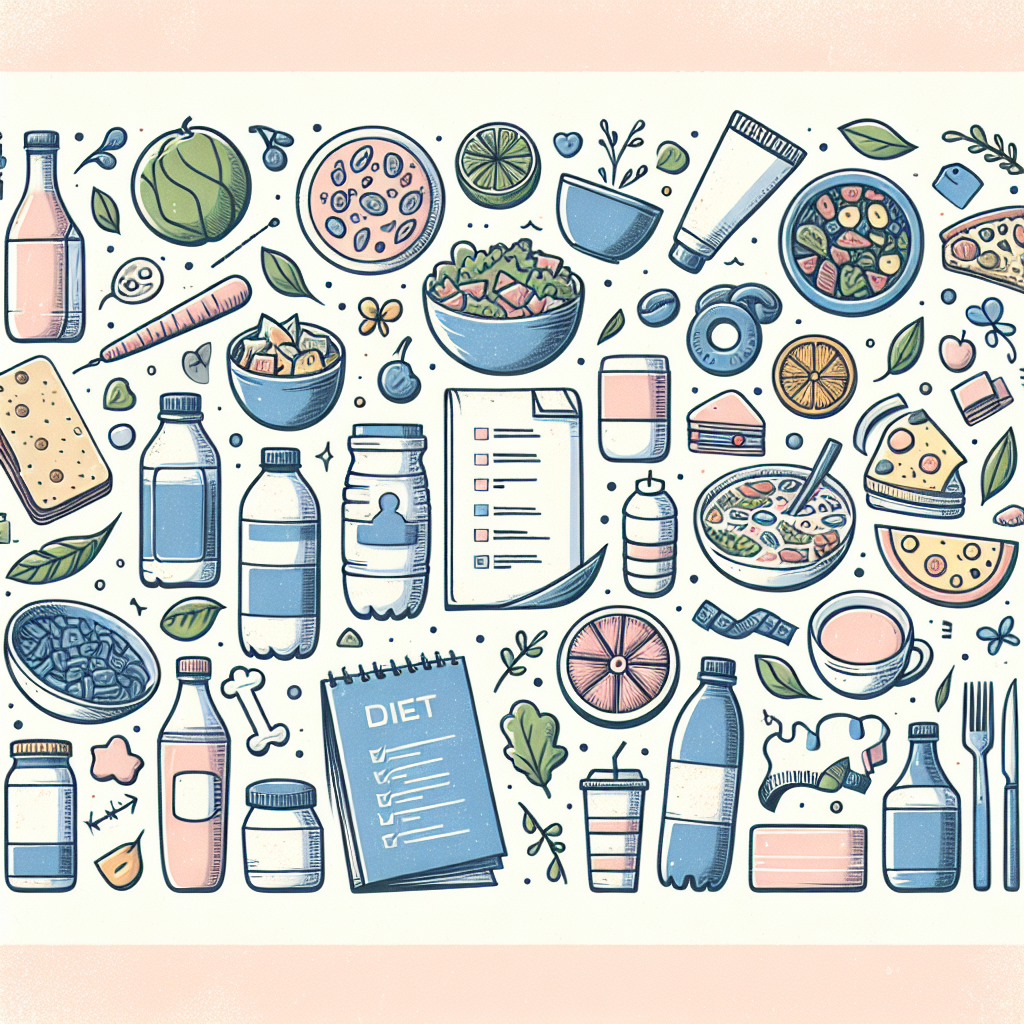 Pastelková ilustrace znázorňující téma: Hubnutí