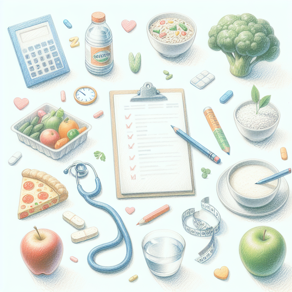 Pastelková ilustrace znázorňující téma: Zdraví a výživa