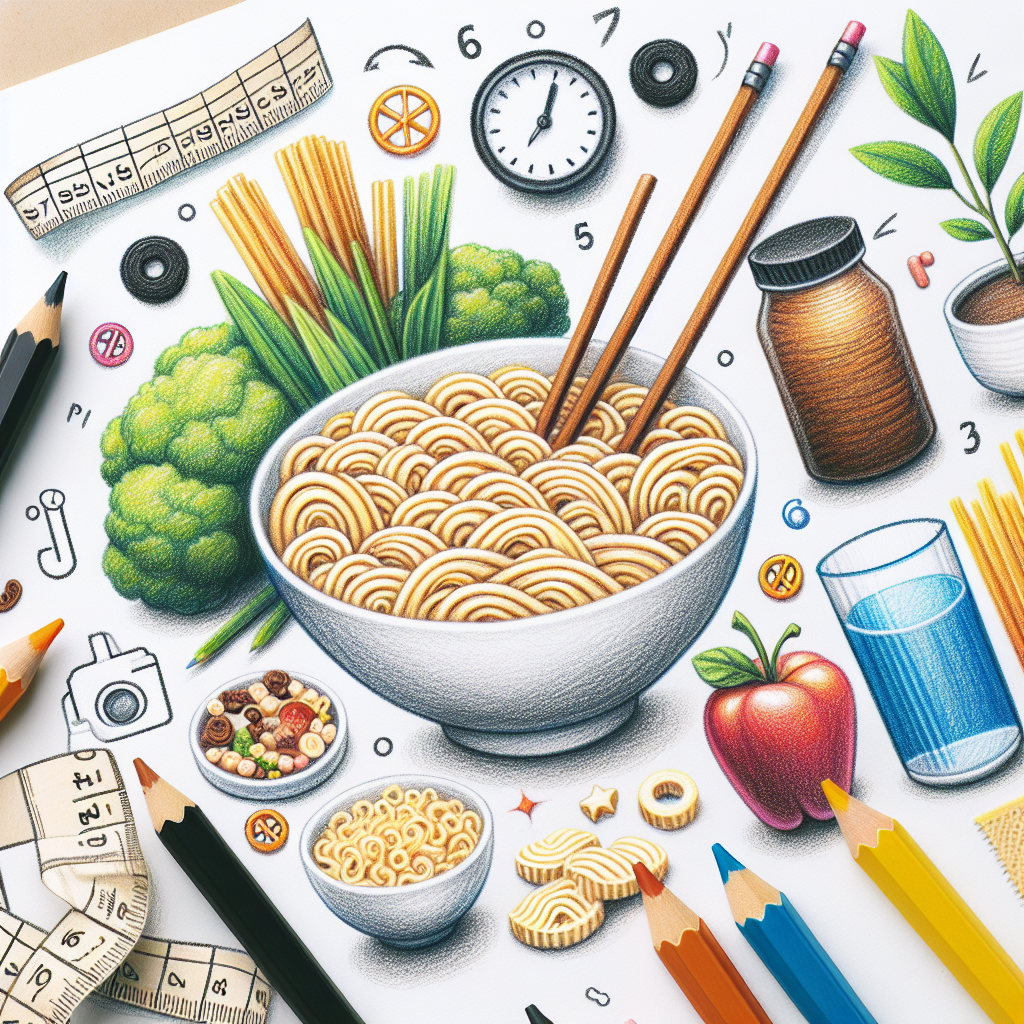 Pastelková ilustrace znázorňující téma: Zdravá strava