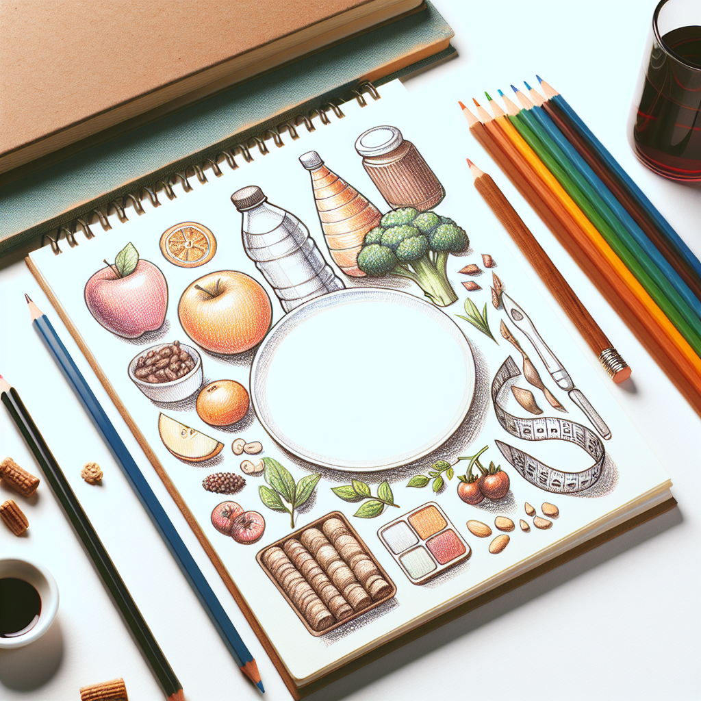Pastelková ilustrace znázorňující téma: Zdravá výživa