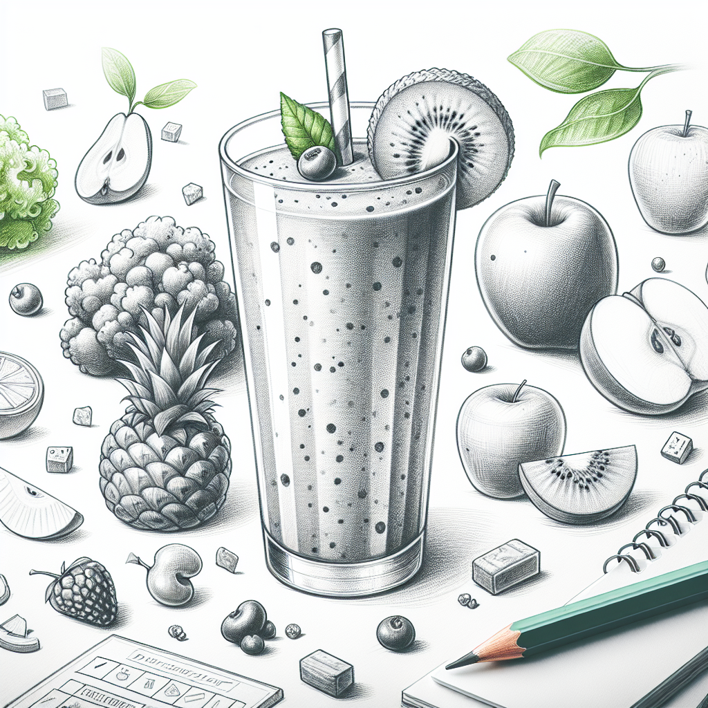 Pastelková ilustrace znázorňující téma: Zdravé stravování