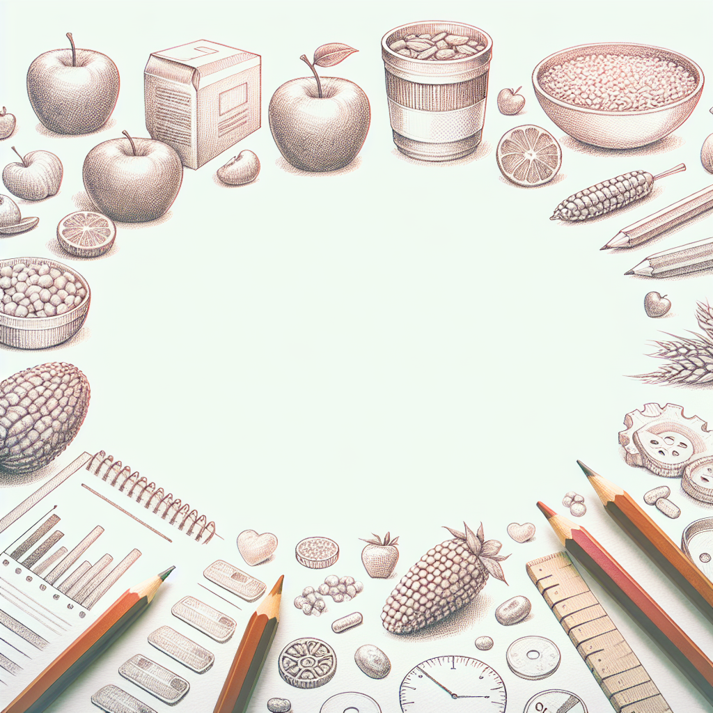 Pastelková ilustrace znázorňující téma: Výživa