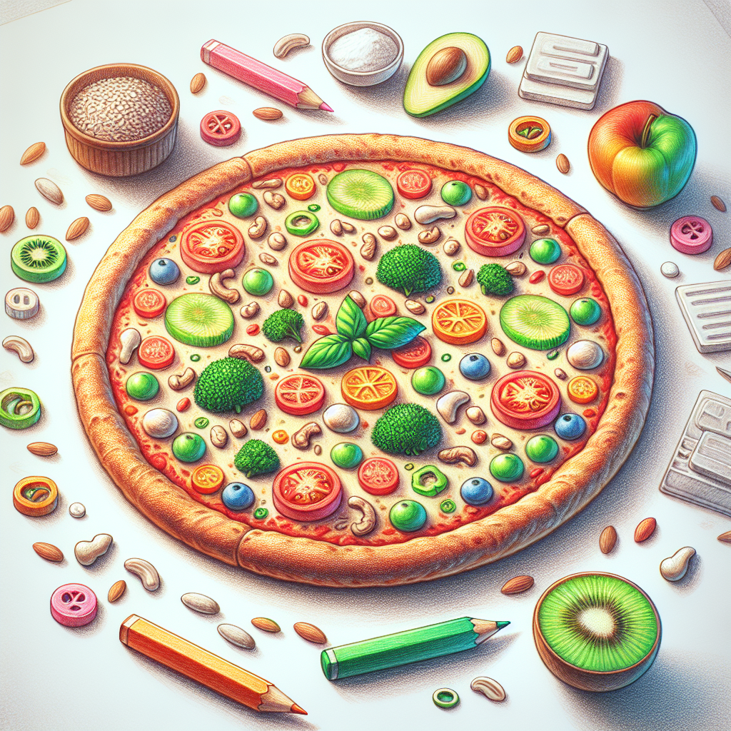 Pastelková ilustrace znázorňující téma: Zdravé vaření
