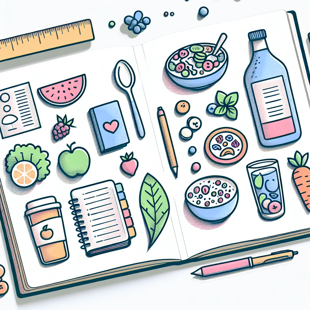 Pastelková ilustrace znázorňující téma: Výživa a zdraví