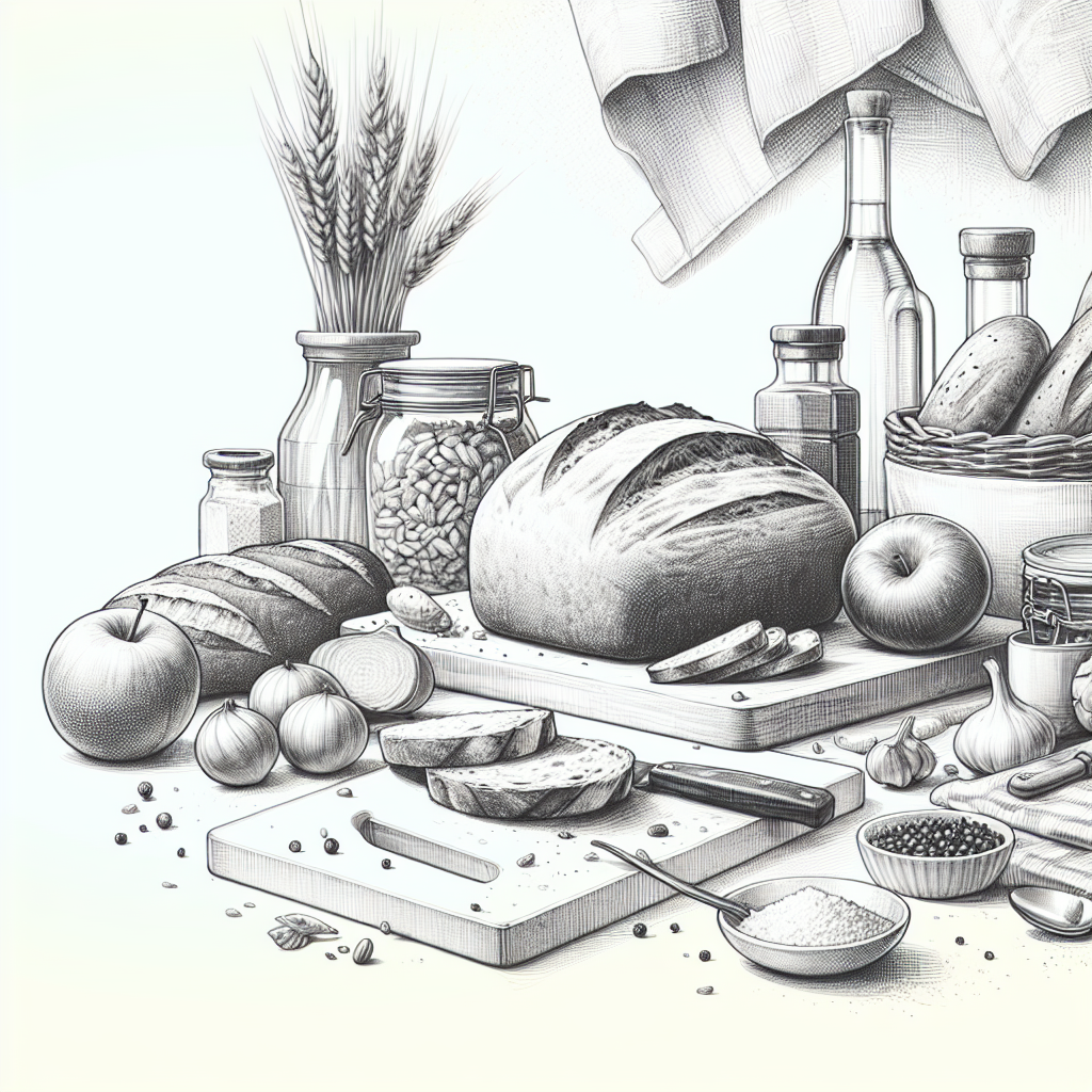 Pastelková ilustrace znázorňující téma: Recepty