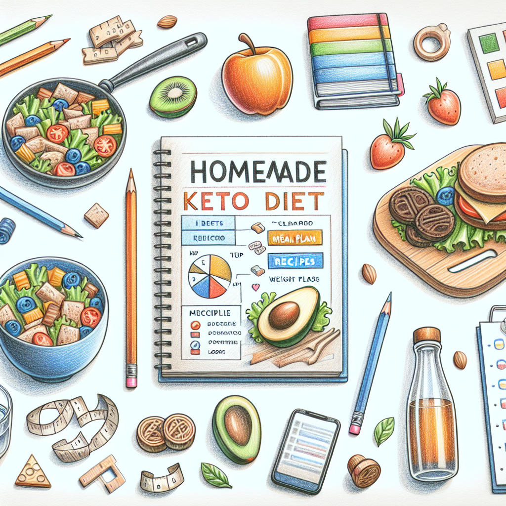Pastelková ilustrace znázorňující téma: Keto dieta