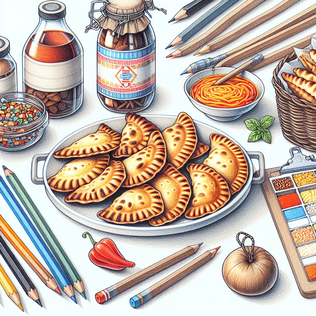 Pastelková ilustrace znázorňující téma: Recepty