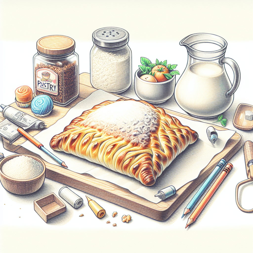 Pastelková ilustrace znázorňující téma: Recepty