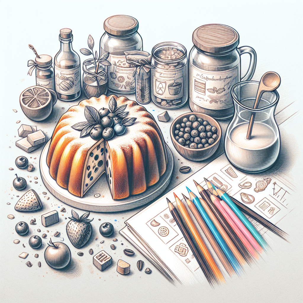 Pastelková ilustrace znázorňující téma: Recepty